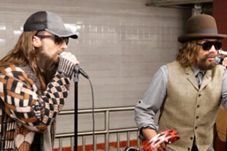 adam levine jimmy fallon surprise people by singing in subway in disguise 1