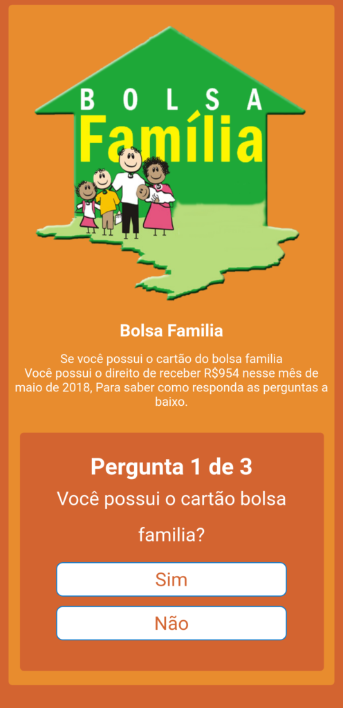 Golpe que promete benefício do Bolsa Família