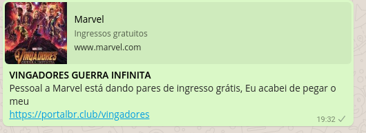 golpe ingresso vingadores guerra infinita