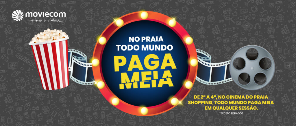 meia entrada moviecom praia shopping