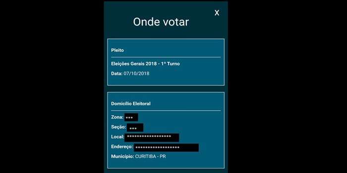 onde votar e título