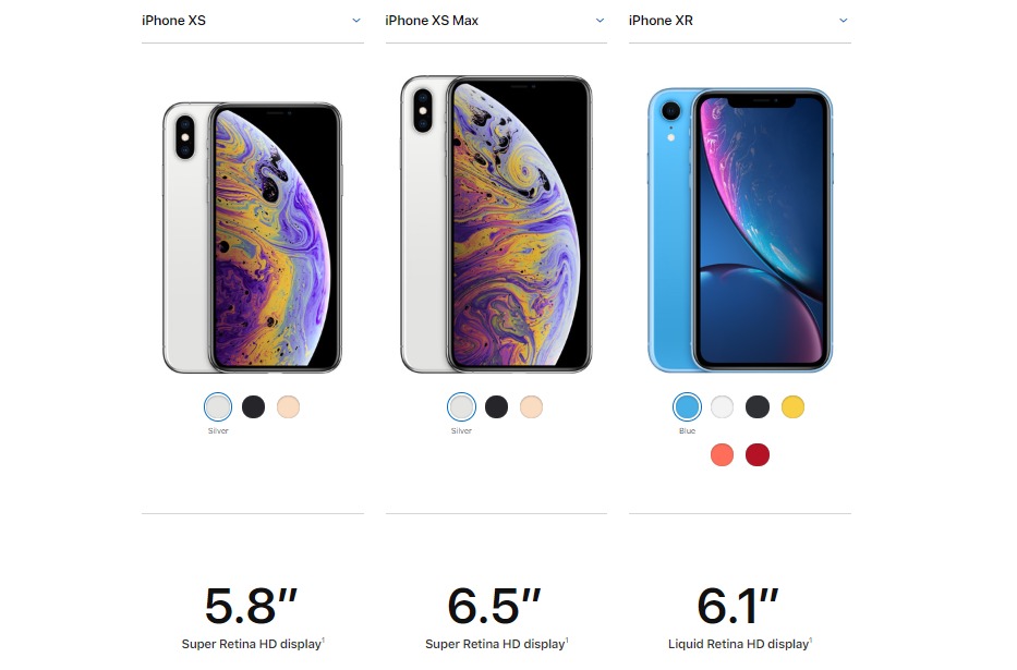 Cores e disponibilidade dos novos iPhones