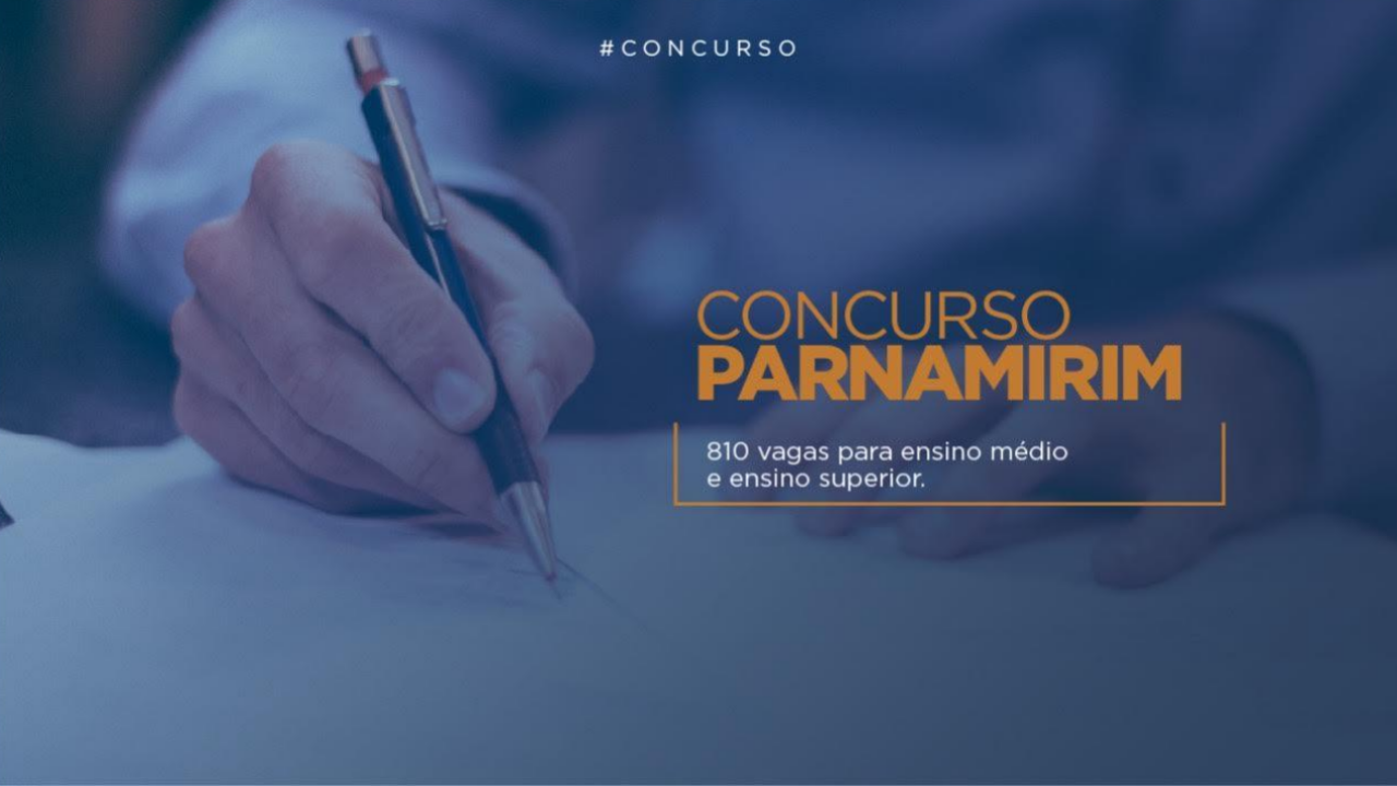 Inscrições para concurso público de Parnamirim terminam na segunda-feira dia 1 de abril