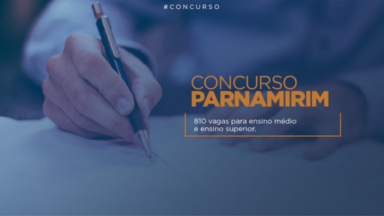 Provas do concurso público de Parnamirim acontecem no próximo domingo