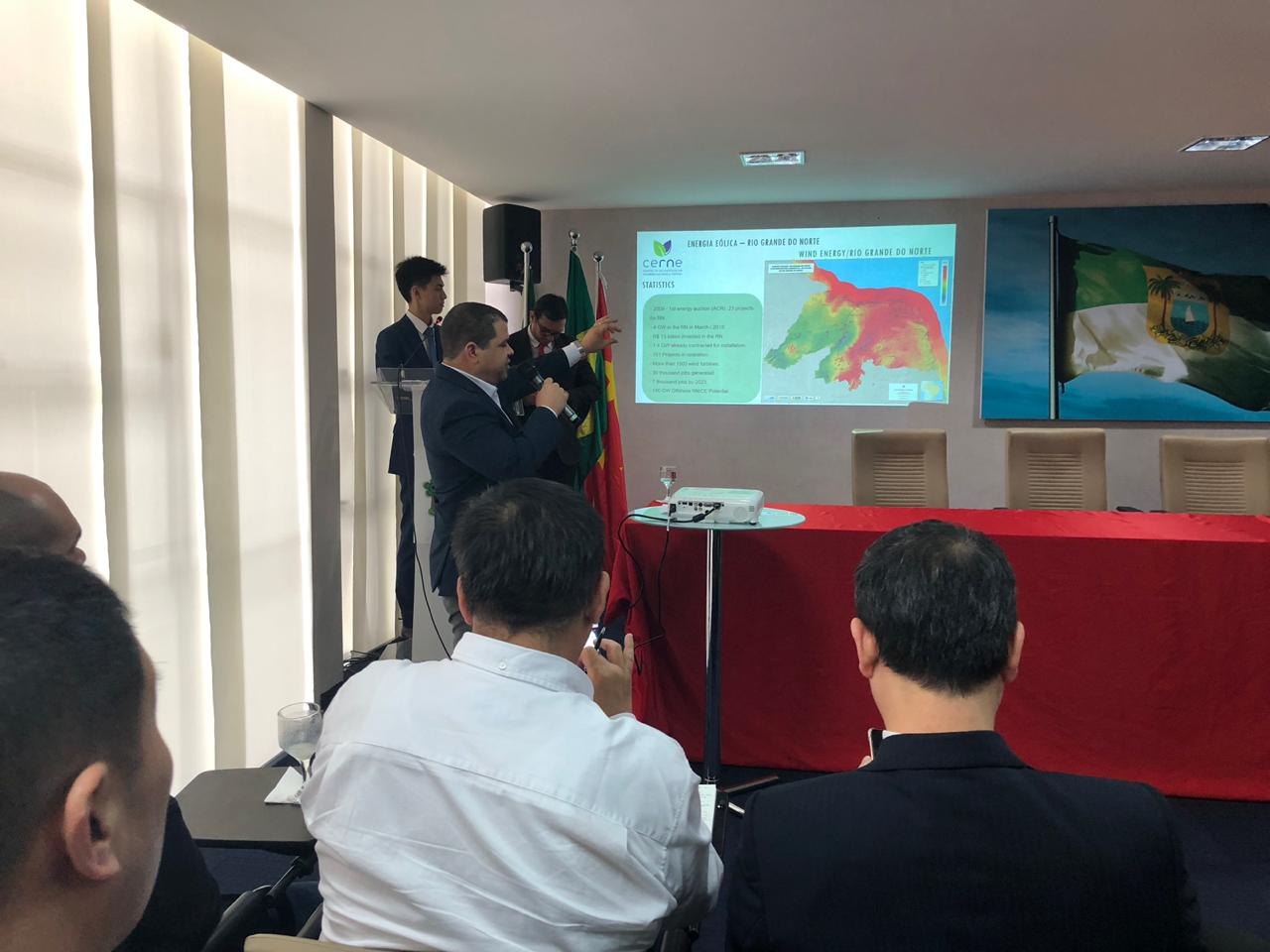 CERNE apresenta potencial energético do RN aos investidores chineses