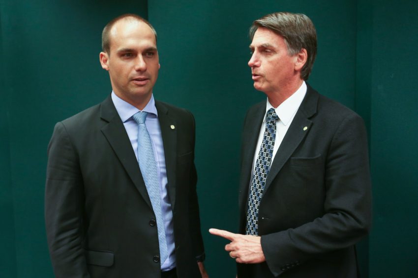 eduardo bolsonaro e jair bolsonaro