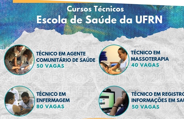 Escola de Saúde da UFRN abre inscrições para 220 vagas em quatro cursos técnicos