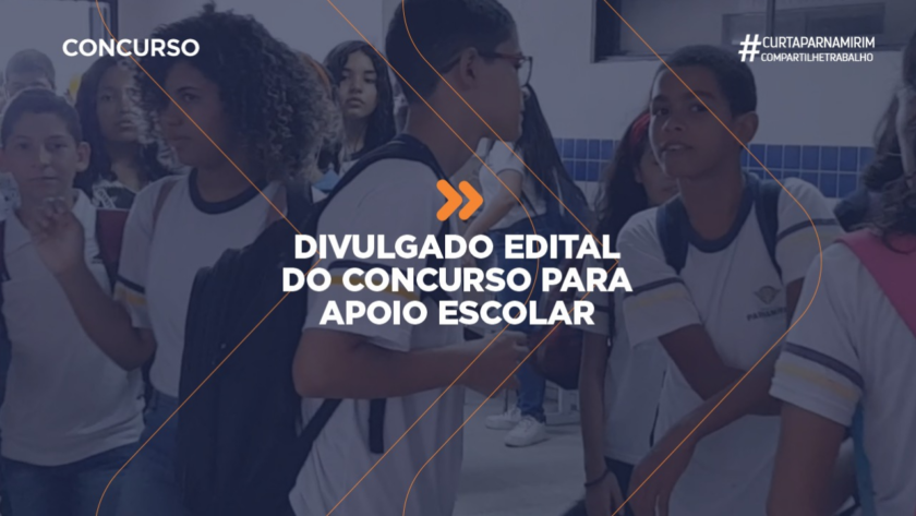 Prefeitura de Parnamirim abre concurso público com 244 vagas de Apoio Escolar e1568310155857