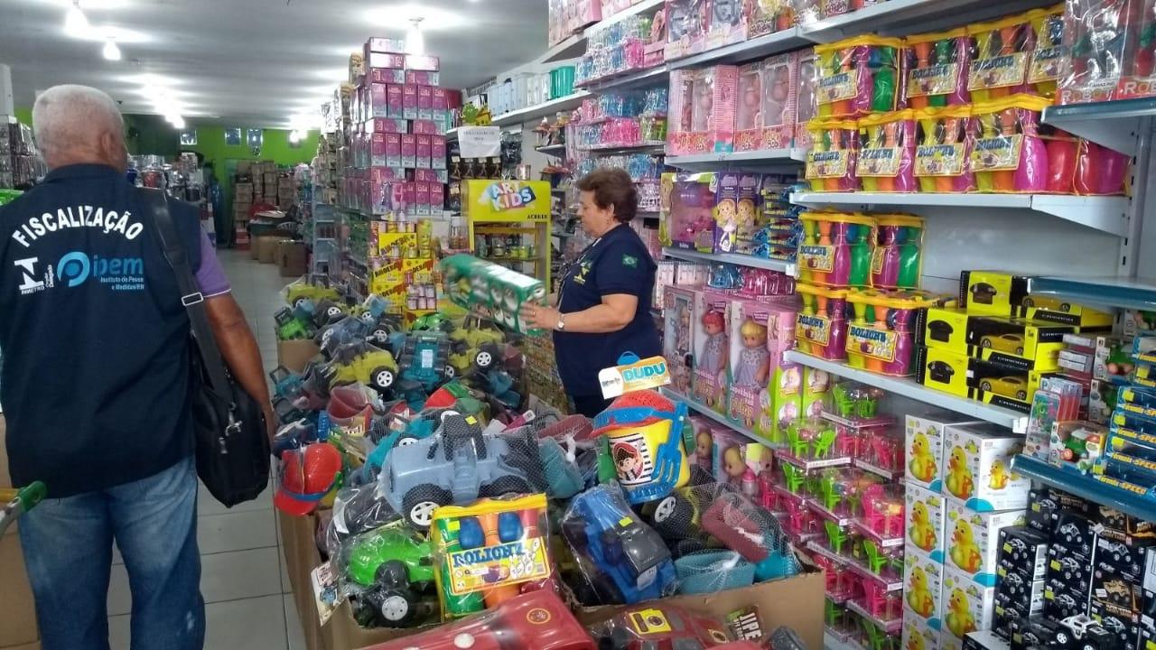 Operação Dia das Crianças IPEM fiscaliza brinquedos em Natal e Mossoró