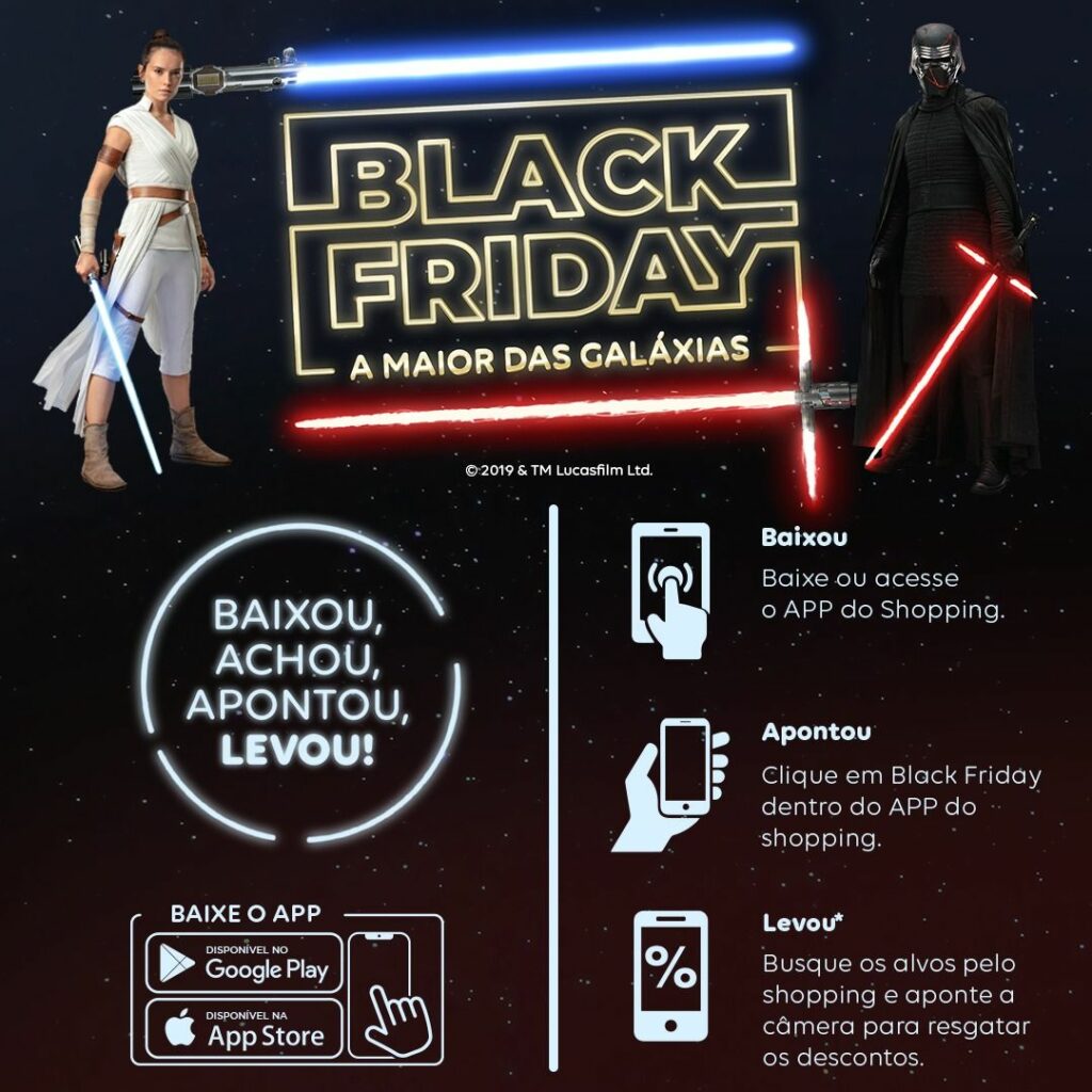 Natal Shopping transforma Black Friday em game de realidade aumentada do Star Wars