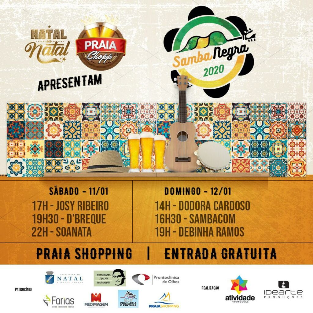 Praia Shopping recebe projeto Samba Negra