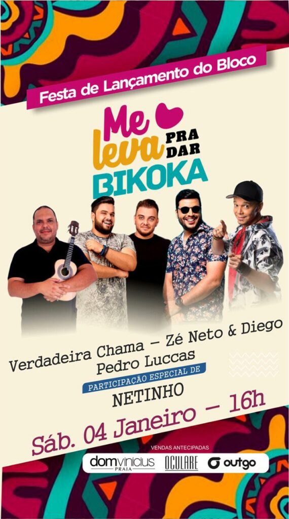 Bloco Me Leva pra dar Bikoka