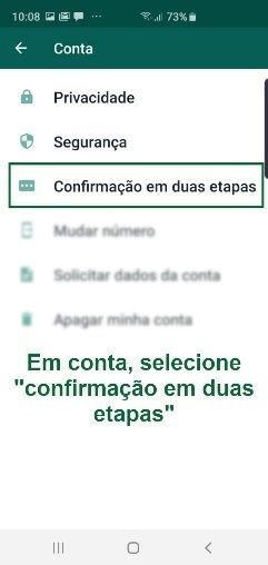 dupla autenticação do WhatsApp 4