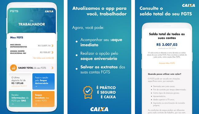 Agora você pode sacar o seu FGTS pelo celular
