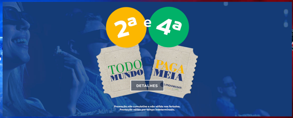 Moviecom do Praia Shopping libera meia entrada em três dias da semana