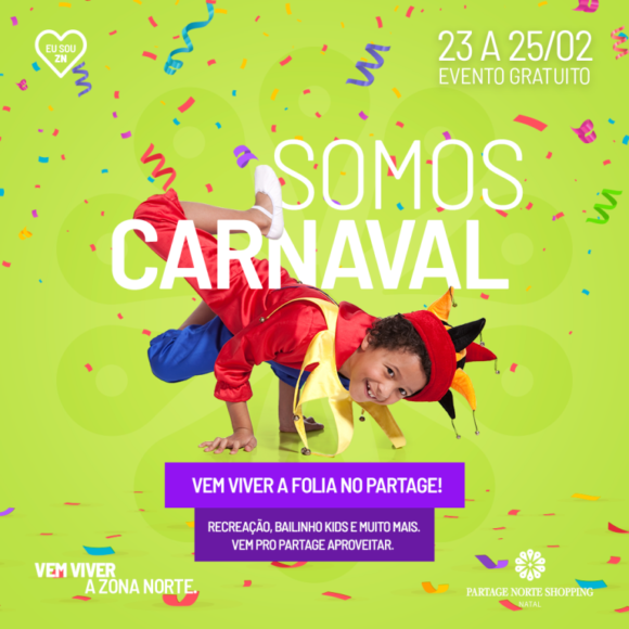 Partage Norte Shopping terá bailinho de Carnaval