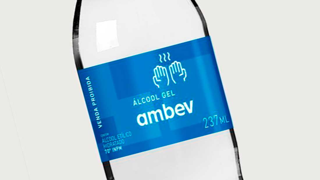 Ambev não está distribuindo álcool gel para a população