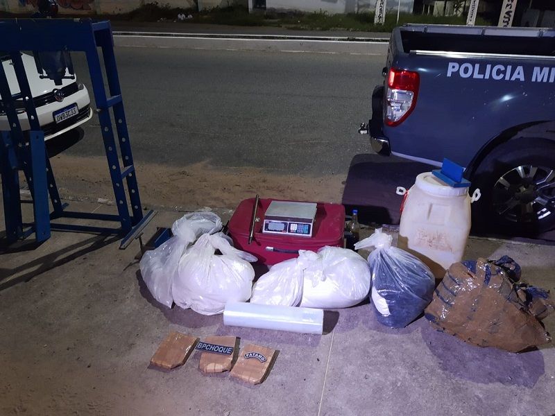 PM fecha laboratório de drogas na Zona Norte com mais de 100 Kg de cocaína