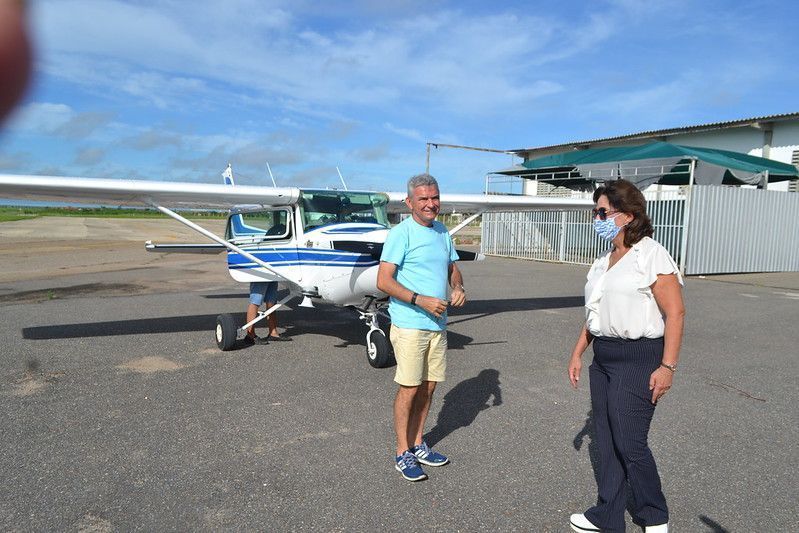 Avião sobrevoa Mossoró com alerta sobre coronavírus