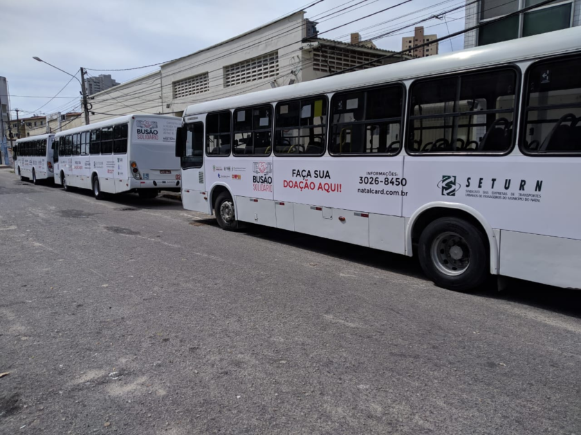 Campanha Busão Solidário arrecada donativos em Natal