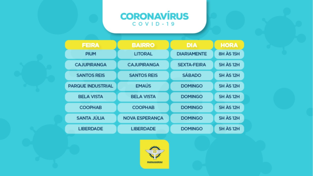 Feiras livres de Parnamirim retornam a partir de sexta-feira