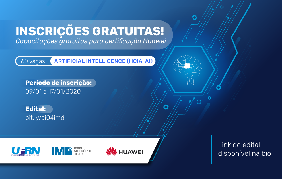 Metrópole Digital abre inscrições para curso de Inteligência Artificial