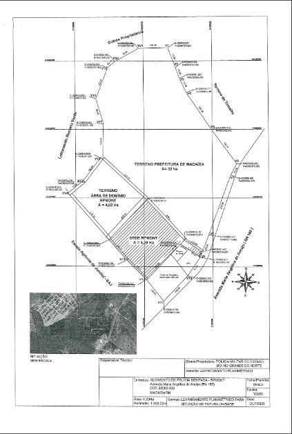 Prefeito autoriza doação de terreno para construção de sede da Cavalaria em Macaíba