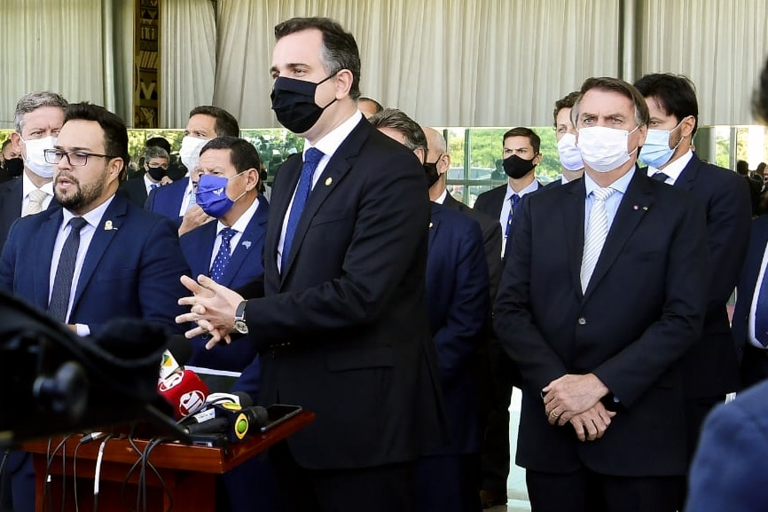 reuniao bolsonaro presidente do senado e da camara