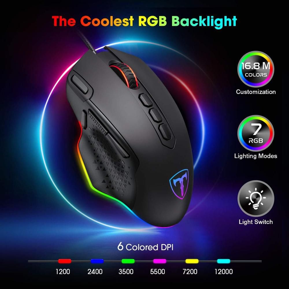 mouse gamer ergonômico da VicTsing