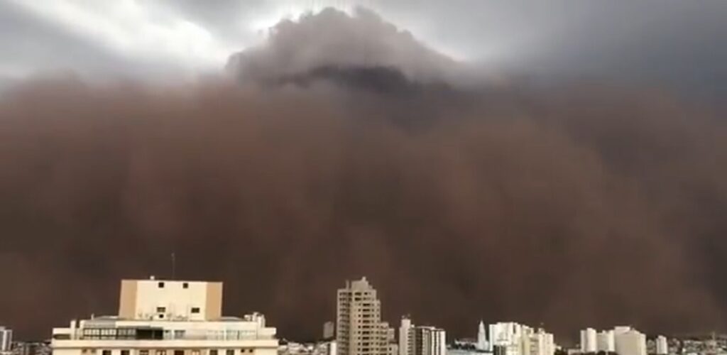 tempestade de areia em sao paulo