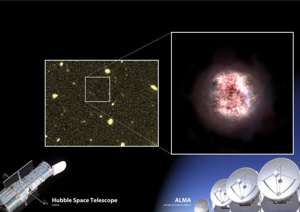 Descoberta de duas galáxias antigas muda nossa visão do cosmos