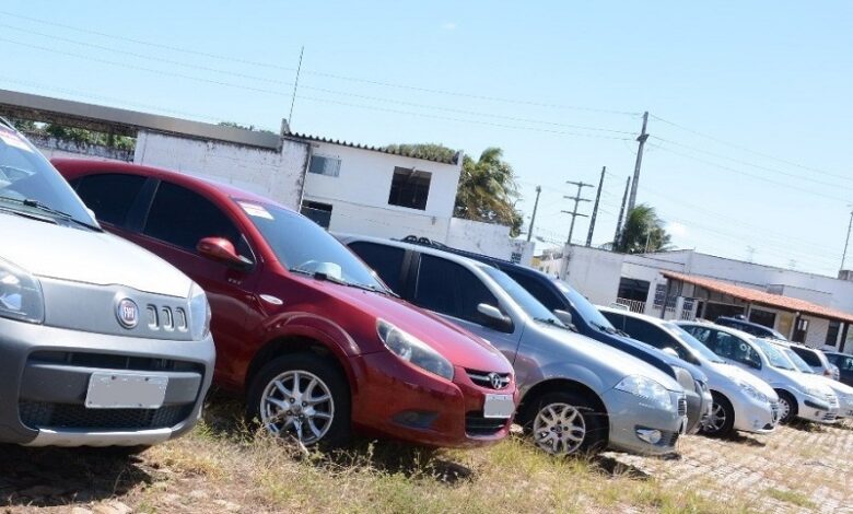 Leilão virtual do Detran terá 198 lotes de veículos apreendidos no RN