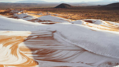 Queda de neve no deserto do Saara um fenômeno climático incomum