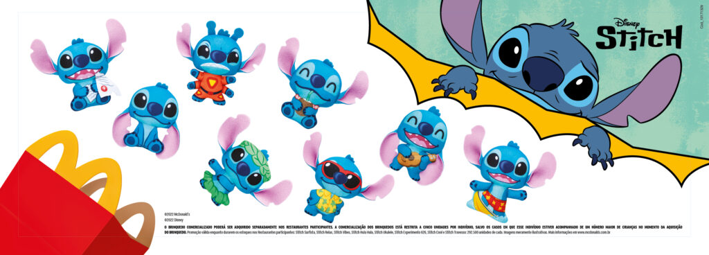 McLanche Feliz com brindes de Lilo & Stitch