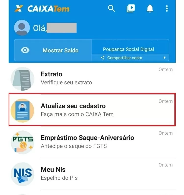 Como atualizar dados e pegar empréstimo pelo Caixa Tem