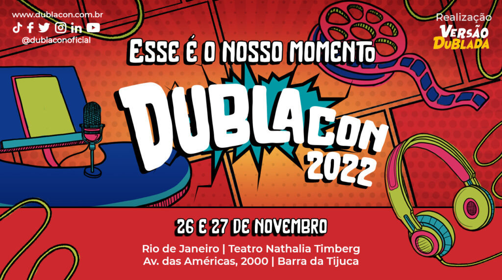 DublaCon 2022 acontece de forma presencial no RJ