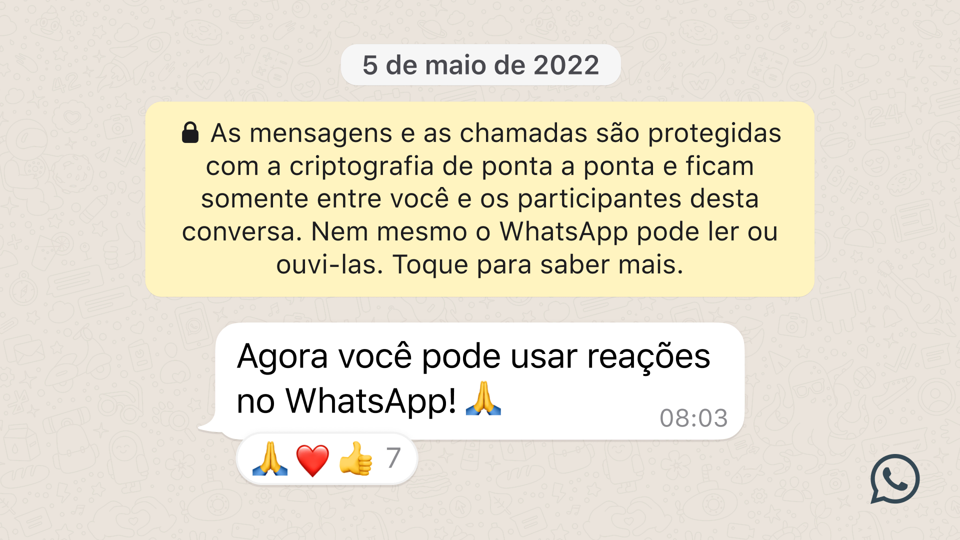 Reações com emojis e grupos com até 512 membros confira novidades do WhatsApp