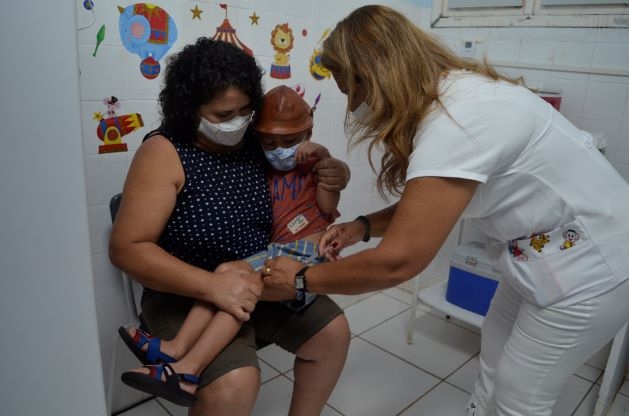 Dia D de vacinação contra o sarampo em Natal