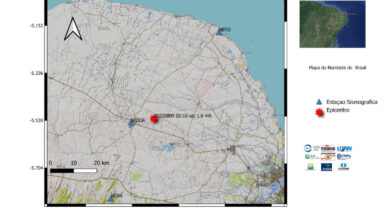 Nove tremores de terra são registrados na região de João Câmara