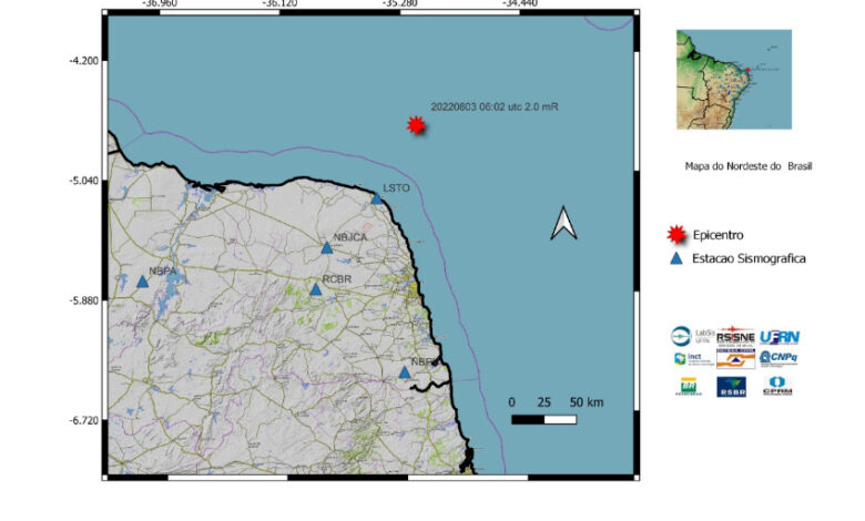 Novo tremor de terra é registrado no RN