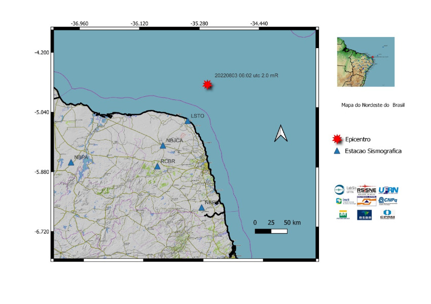 Novo tremor de terra é registrado no RN