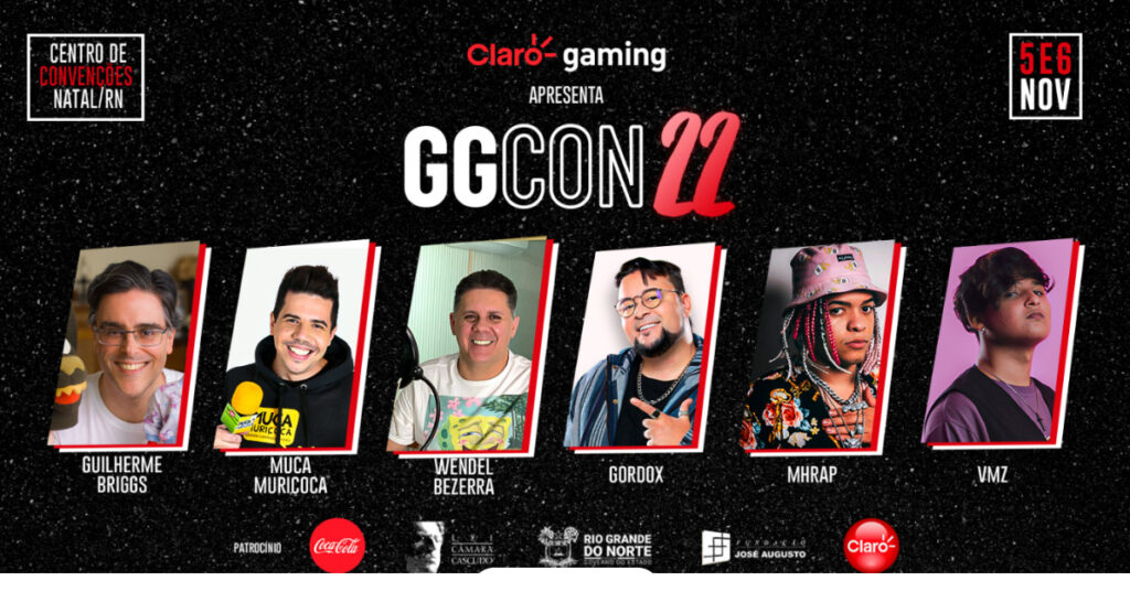 GGCON 2022 universo geek desembarca no Centro de Convenções de Natal