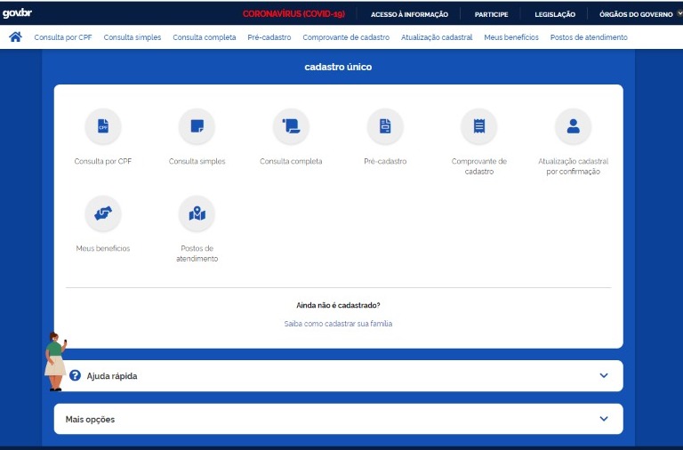 Pré-cadastro do CadÚnico para Auxílio Brasil online