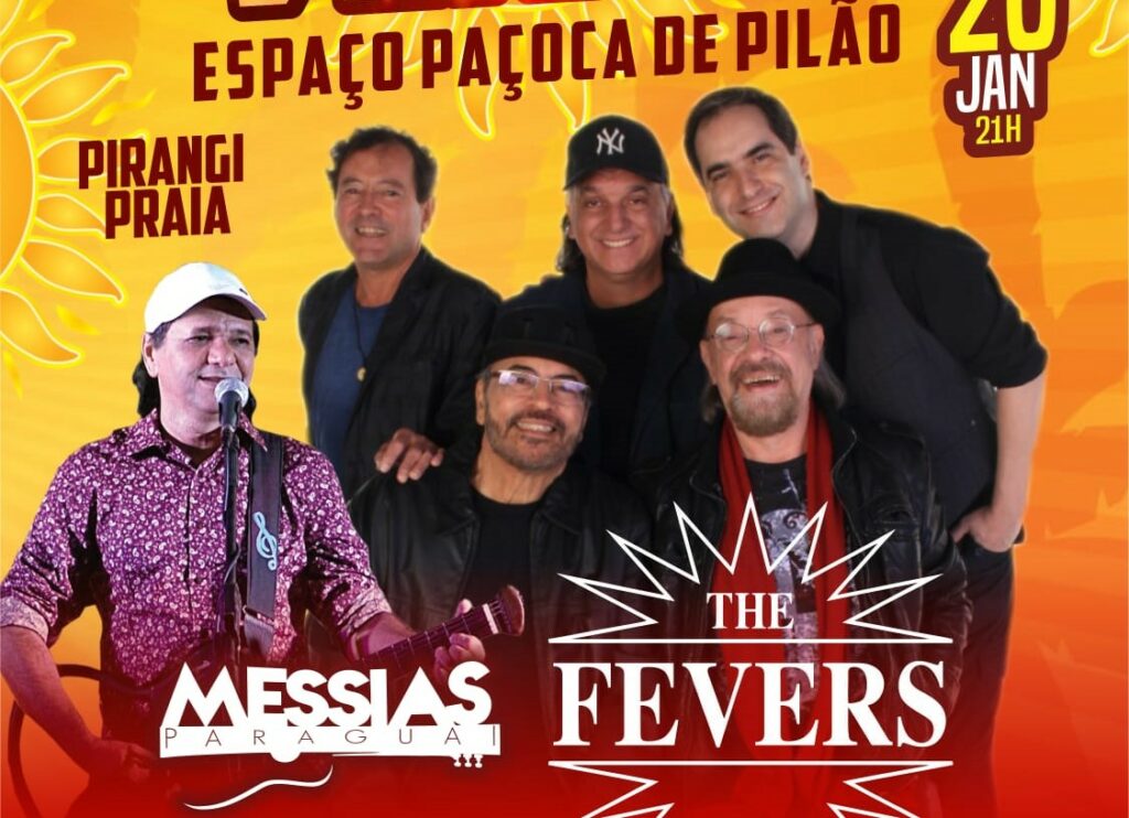 The Fevers com show de verão na praia de Pirangi