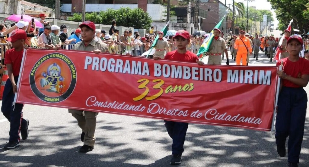 Bombeiro Mirim com 100 vagas disponíveis no RN