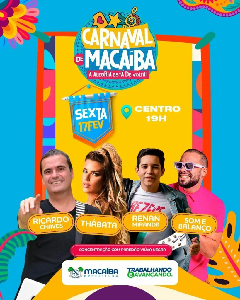 carnaval macaiba rn 2023