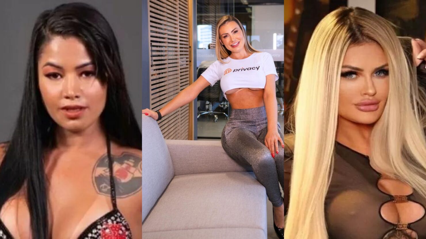 Candidata e apresentadora de podcast do Miss Bumbum 2023 criticaram postura de Andressa Urach deZW8S