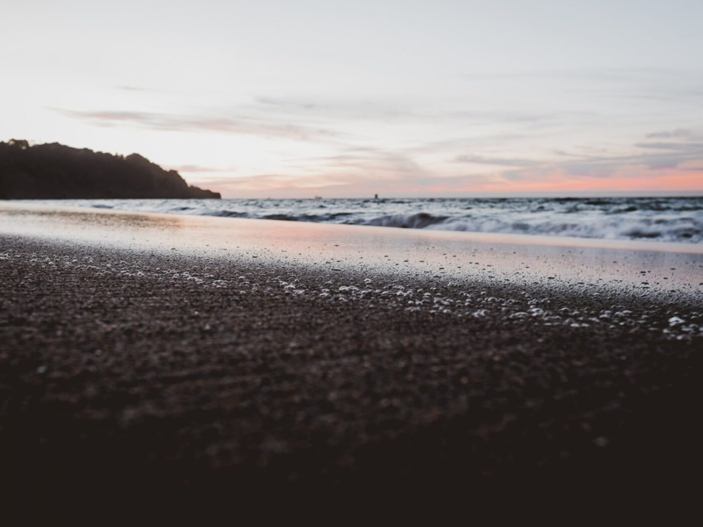 ceu nublado na praia