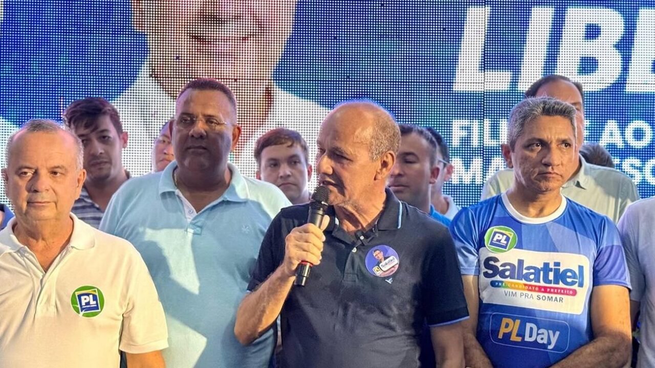 Salatiel de Souza se filiou ao PL durante evento do partido – Foto: Reprodução