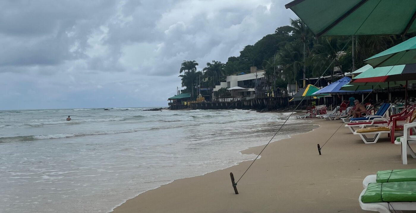 praia do centro em Pipa